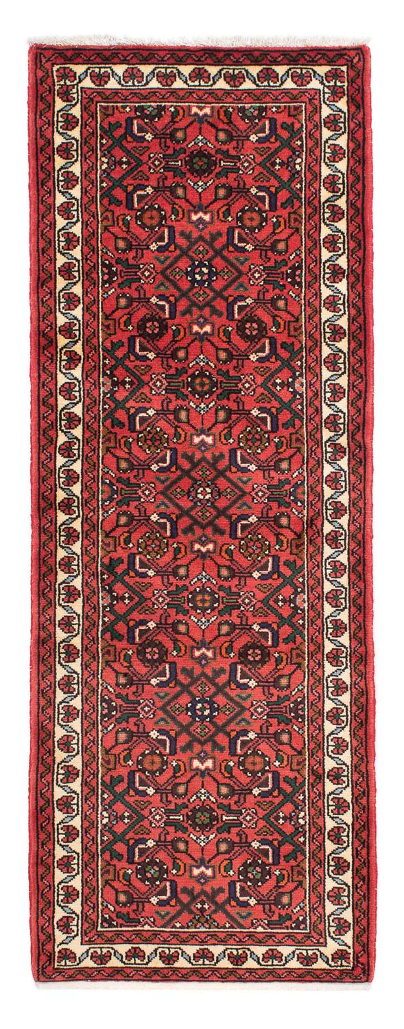 Løber Persisk tæppe - Nomadisk - 203 x 75 cm - mørkerød