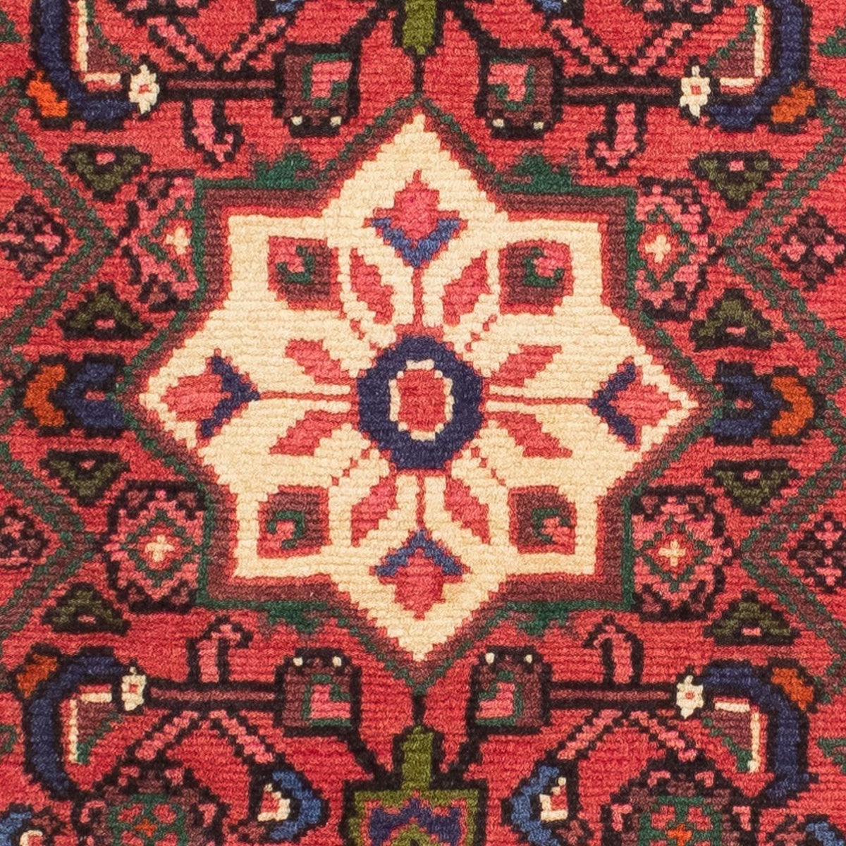 Løber Persisk tæppe - Nomadisk - 202 x 75 cm - mørkerød