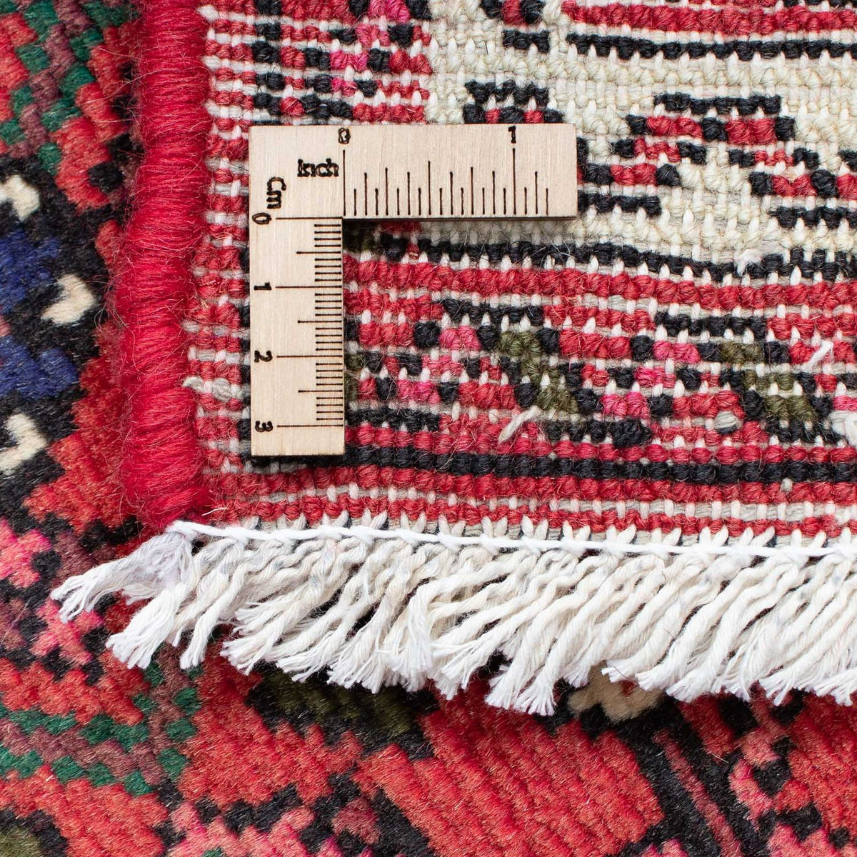 Løber Persisk tæppe - Nomadisk - 202 x 75 cm - mørkerød