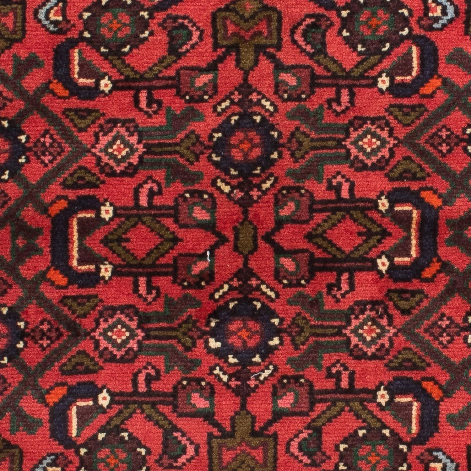Løber Persisk tæppe - Nomadisk - 195 x 74 cm - mørkerød