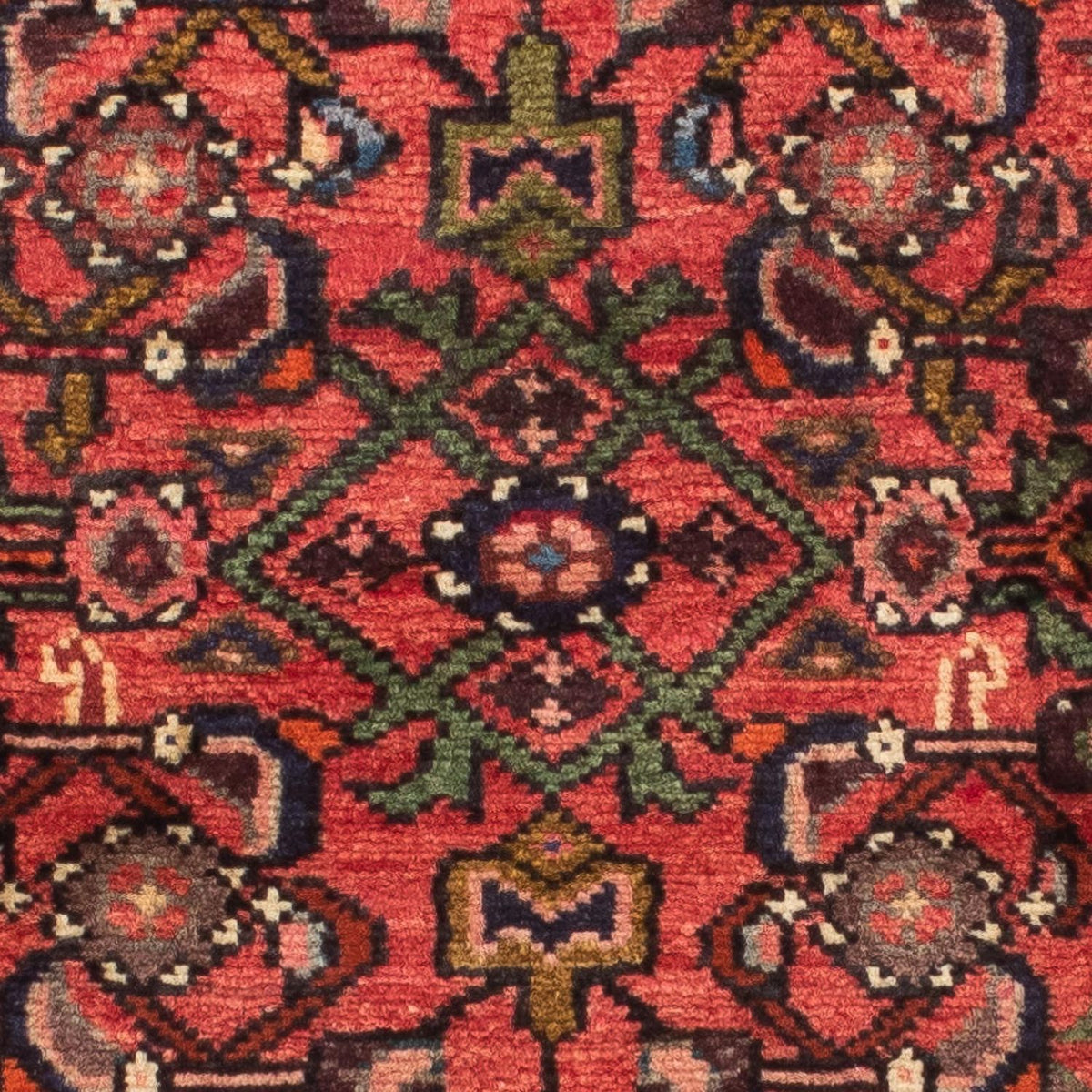 Løber Persisk tæppe - Nomadisk - 202 x 72 cm - mørkerød