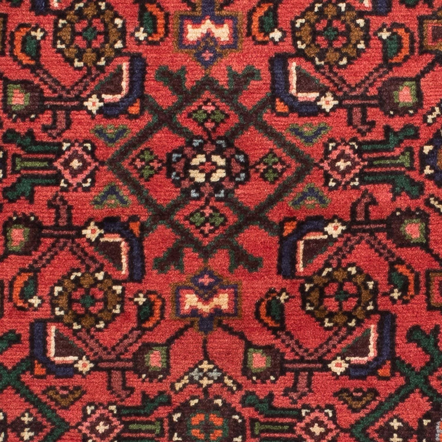 Løber Persisk tæppe - Nomadisk - 200 x 70 cm - mørkerød