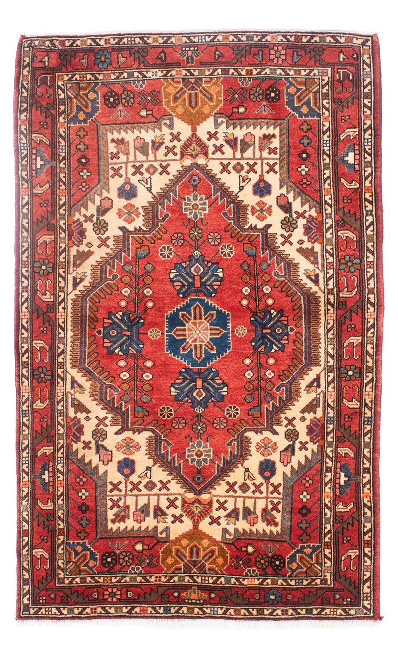 Persisk tæppe - Nomadisk - 178 x 110 cm - mørkerød