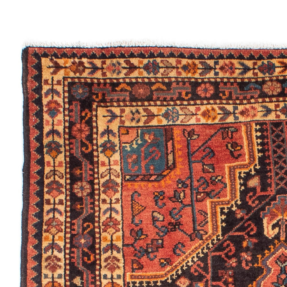 Persisk tæppe - Nomadisk - 172 x 106 cm - mørkeblå