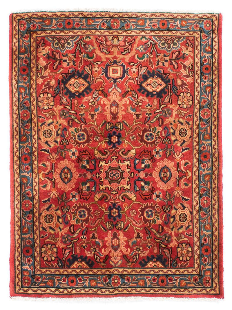 Persisk tæppe - Nomadisk - 143 x 110 cm - mørkerød