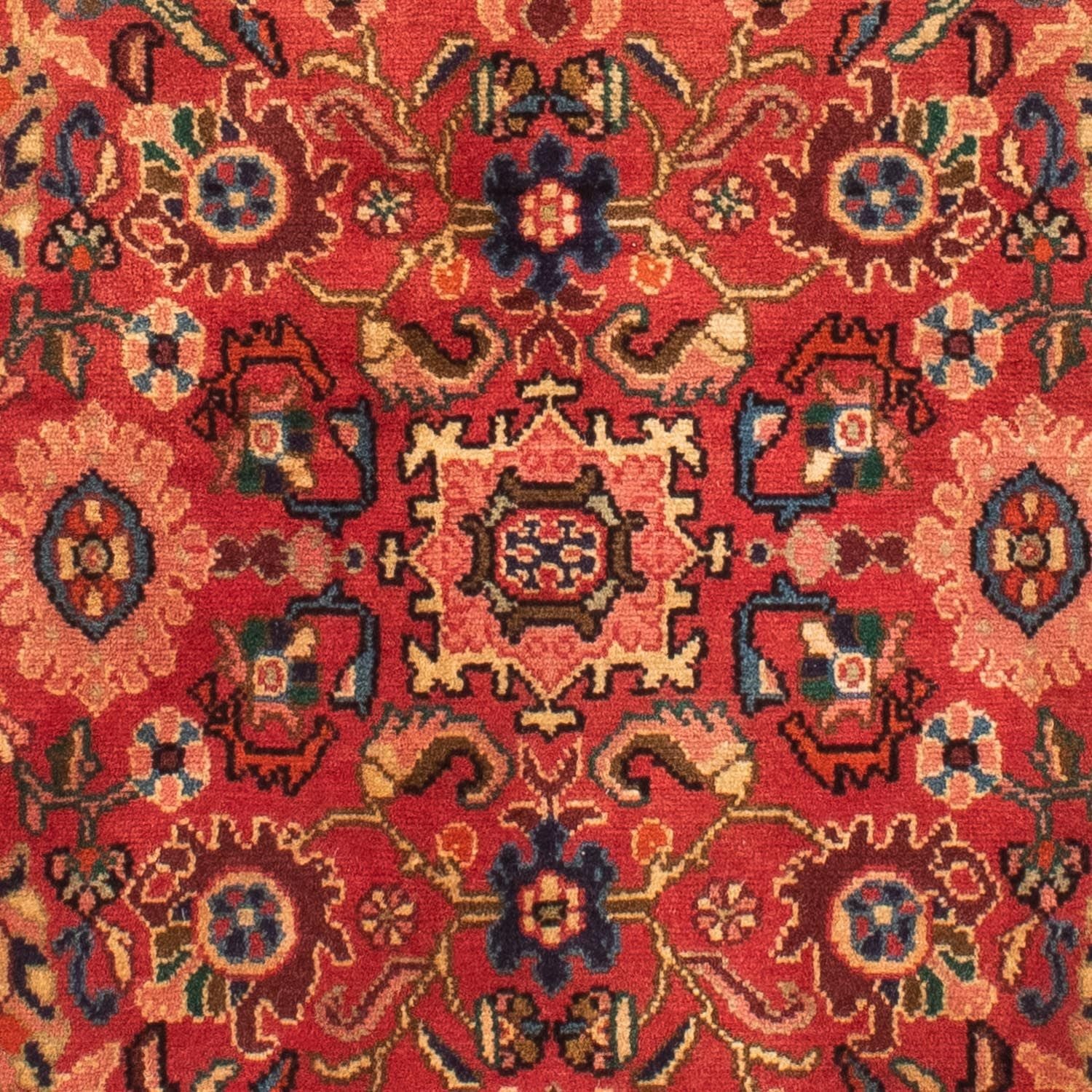 Persisk tæppe - Nomadisk - 143 x 110 cm - mørkerød