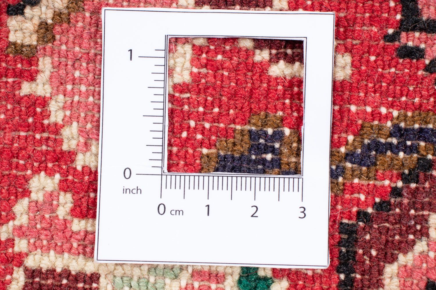 Persisk tæppe - Nomadisk - 143 x 110 cm - mørkerød