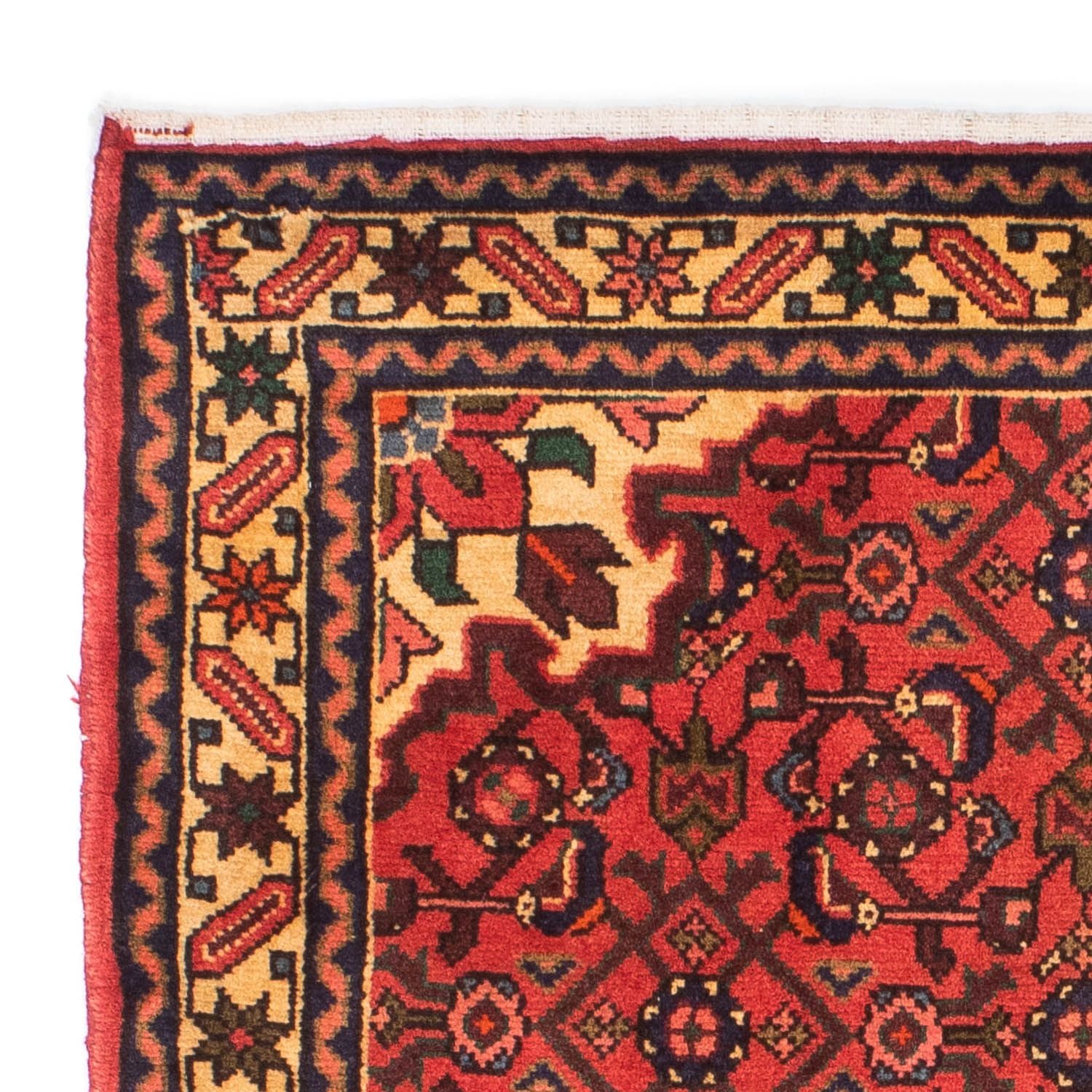 Persisk tæppe - Nomadisk - 156 x 106 cm - mørkerød