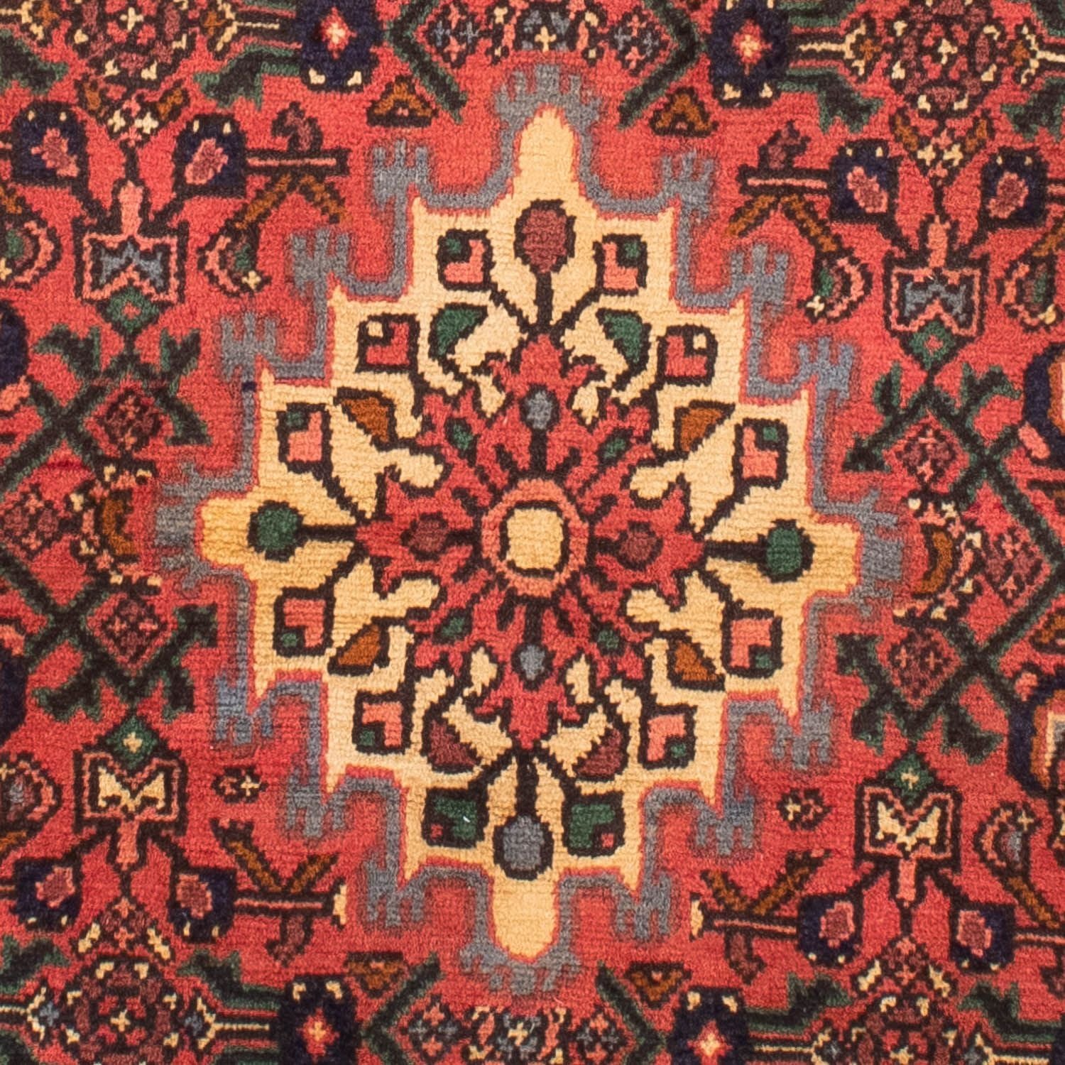 Persisk tæppe - Nomadisk - 160 x 100 cm - mørkerød