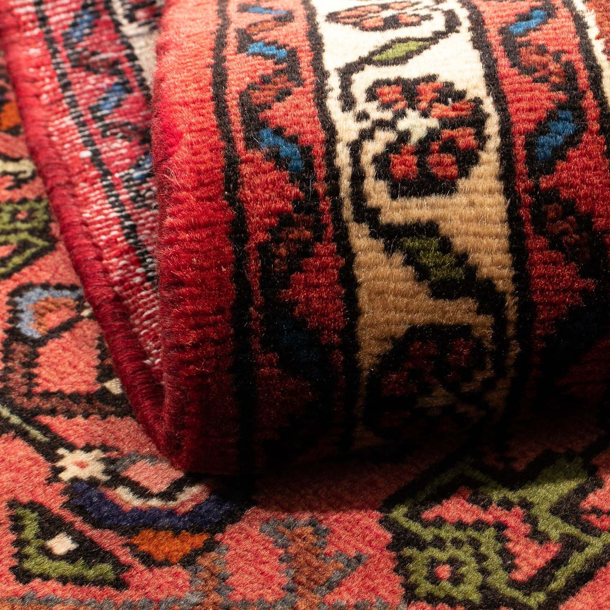 Persisk tæppe - Nomadisk - 150 x 103 cm - mørkerød