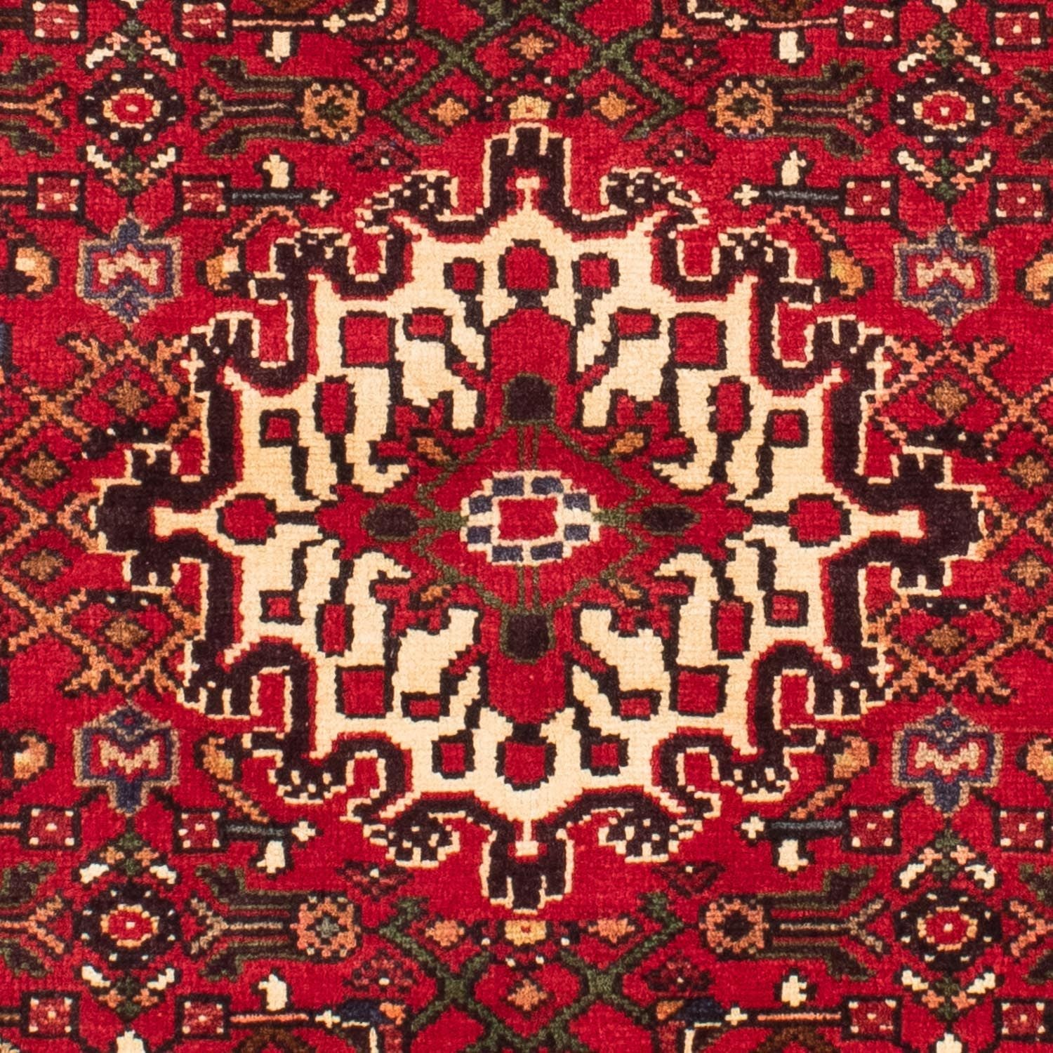 Persisk tæppe - Nomadisk - 160 x 115 cm - mørkerød