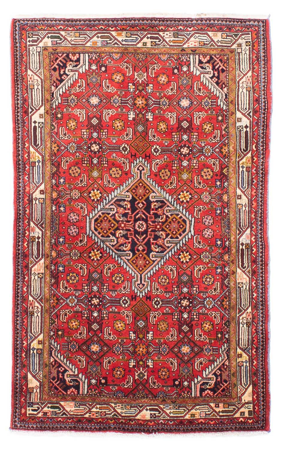 Persisk tæppe - Nomadisk - 152 x 100 cm - rød