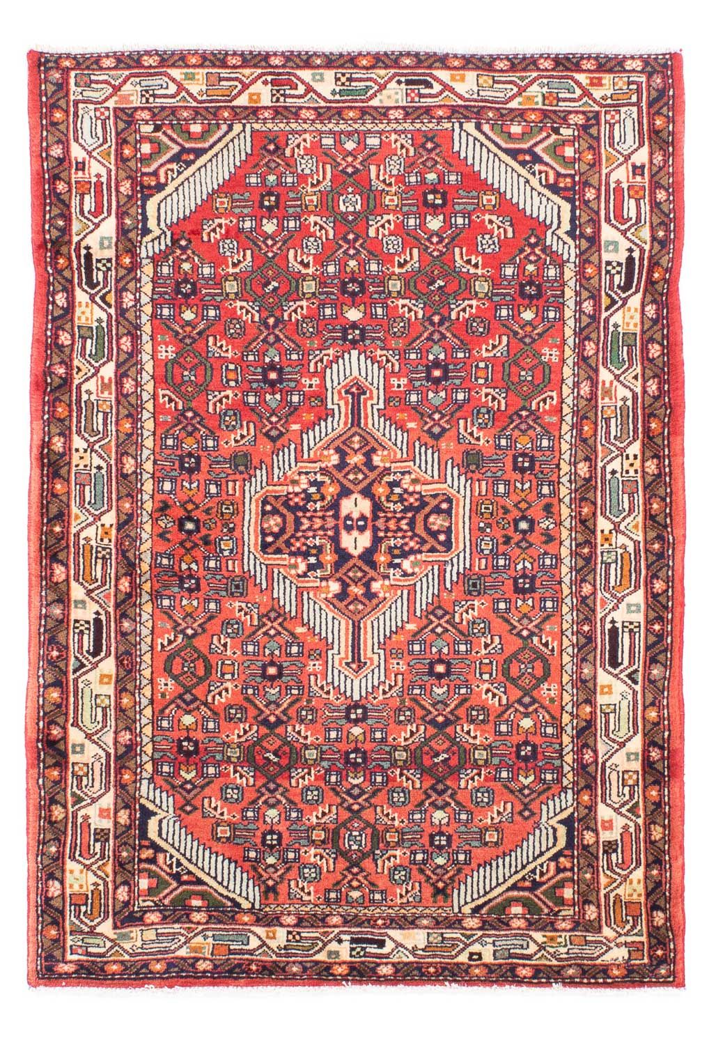 Persisk tæppe - Nomadisk - 145 x 98 cm - rød