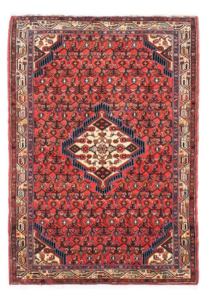 Persisk tæppe - Nomadisk - 160 x 105 cm - mørkerød