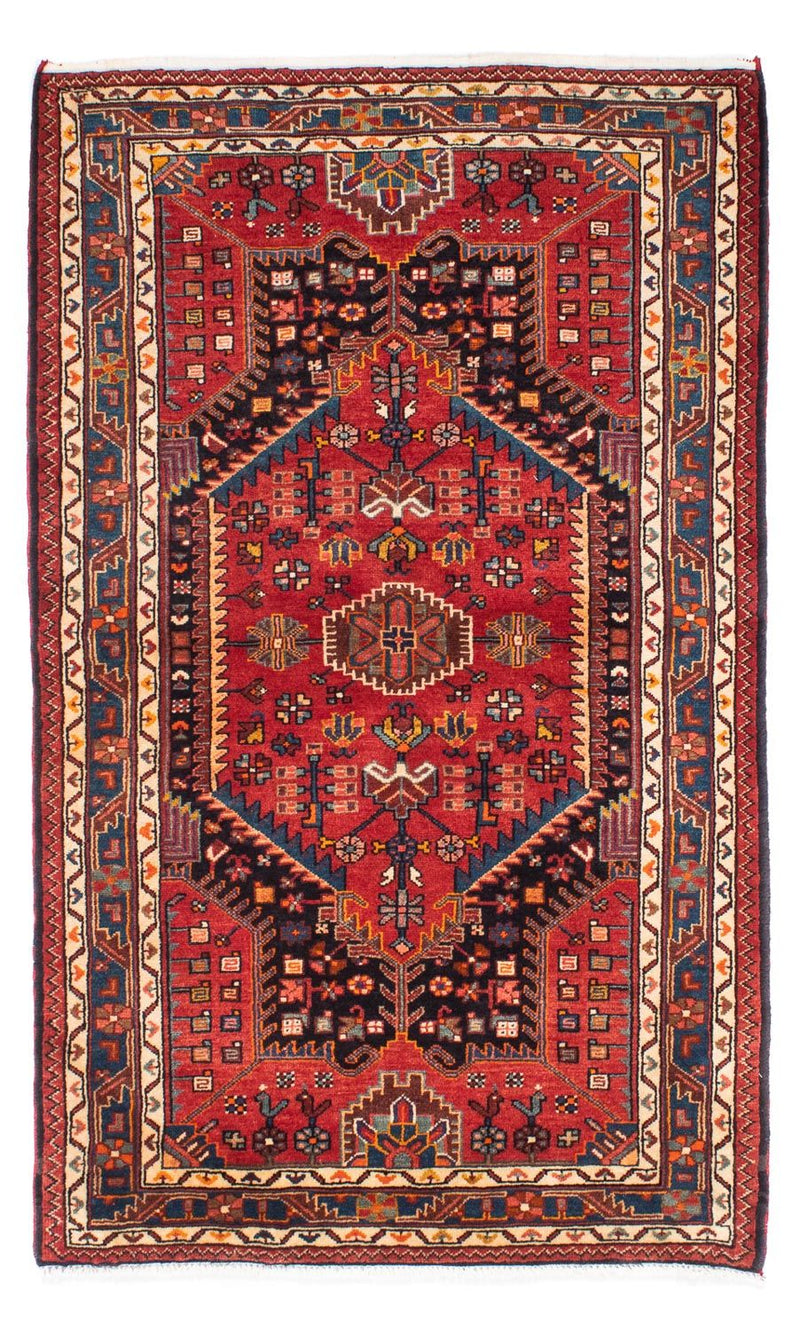 Persisk tæppe - Nomadisk - 172 x 110 cm - mørkerød