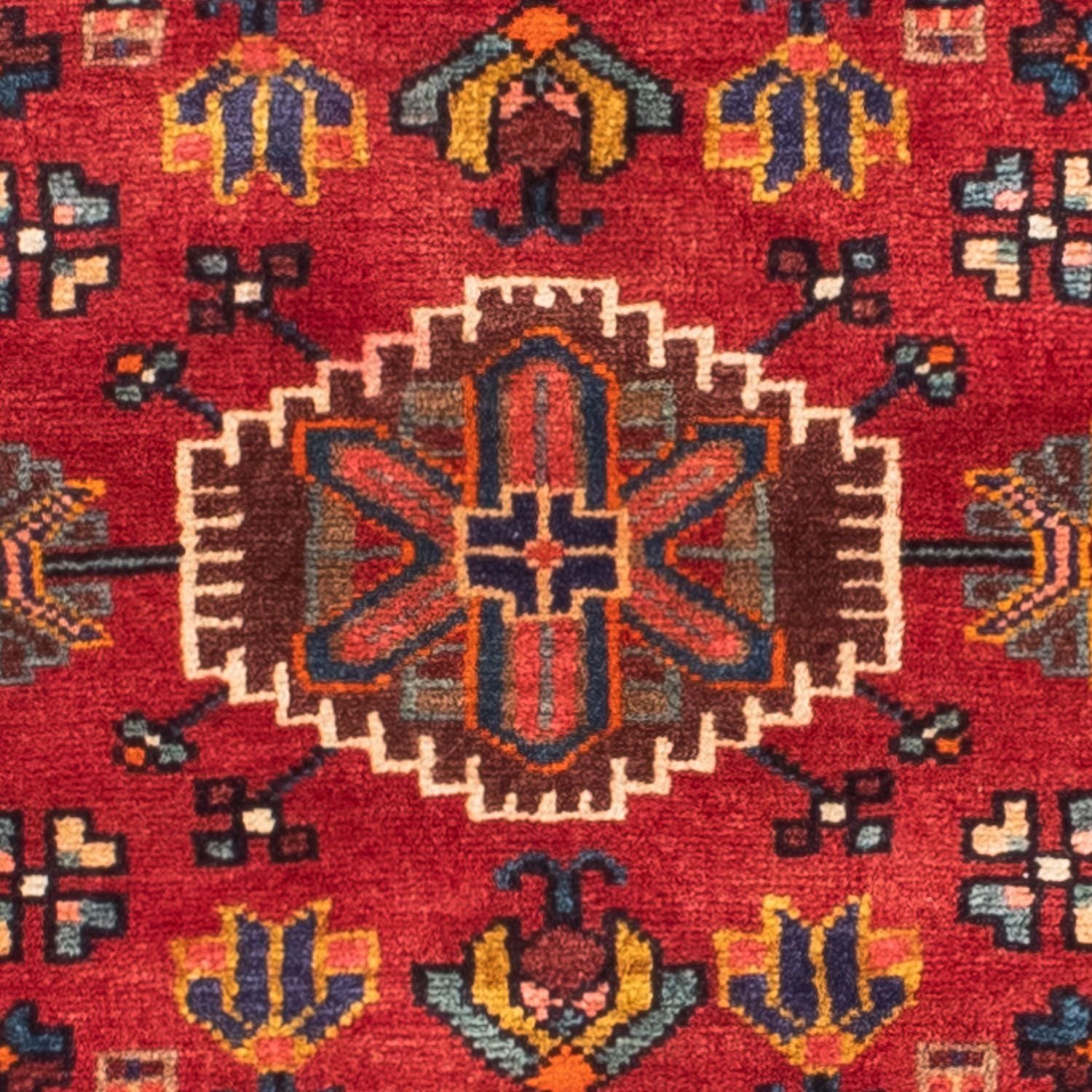 Persisk tæppe - Nomadisk - 172 x 110 cm - mørkerød