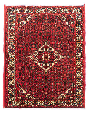 Persisk tæppe - Nomadisk - 195 x 150 cm - mørkerød