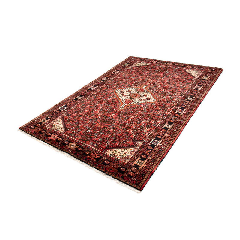 Persisk tæppe - Nomadisk - 225 x 145 cm - mørkerød