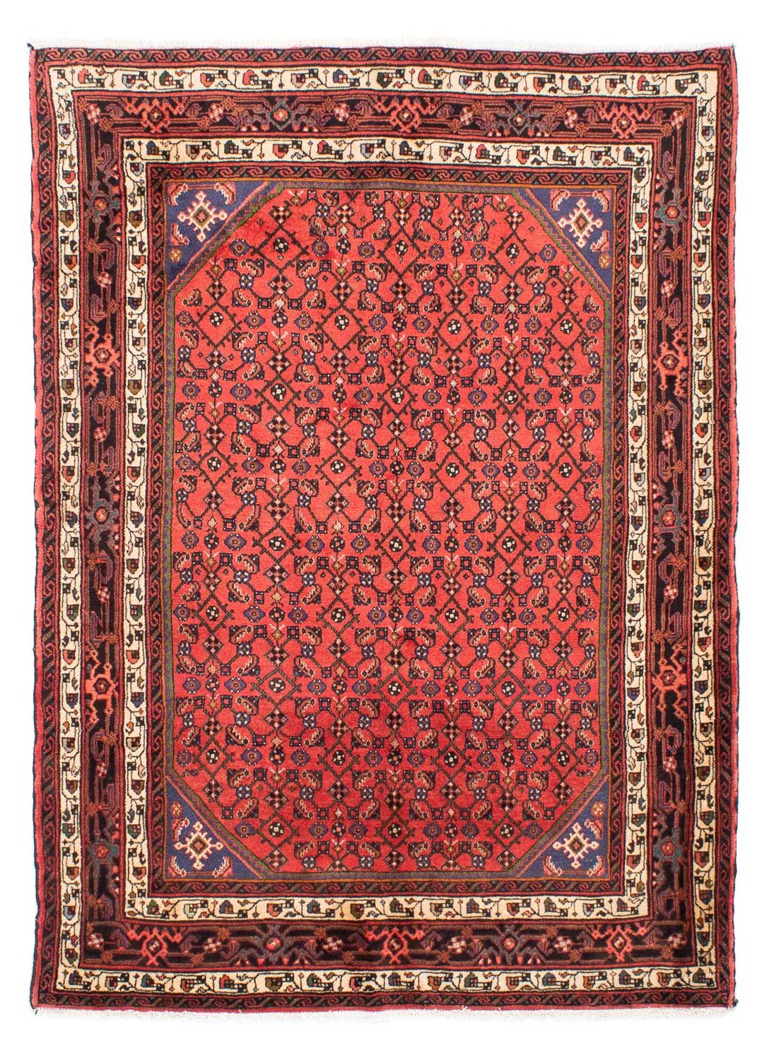 Persisk tæppe - Nomadisk - 210 x 150 cm - rød