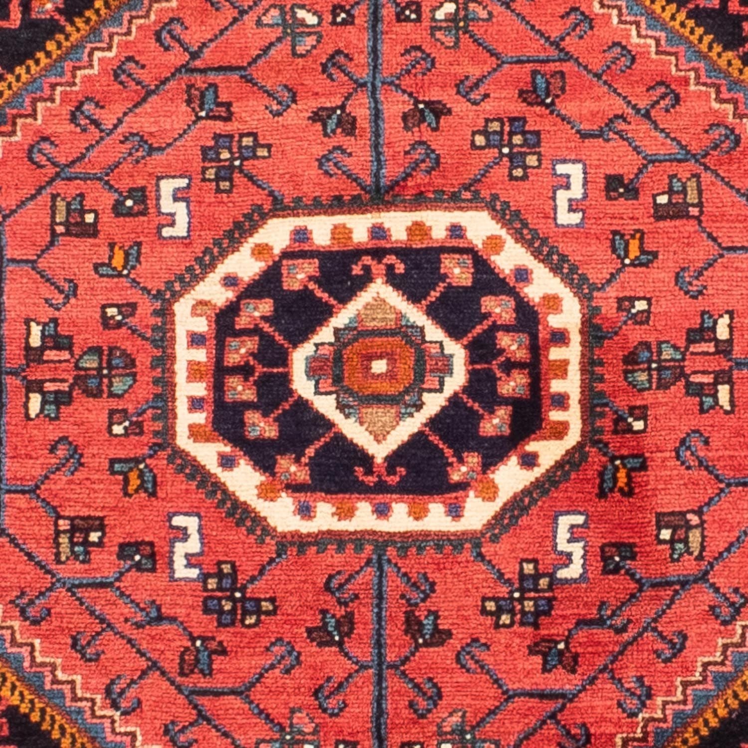 Persisk tæppe - Nomadisk - 220 x 142 cm - rød