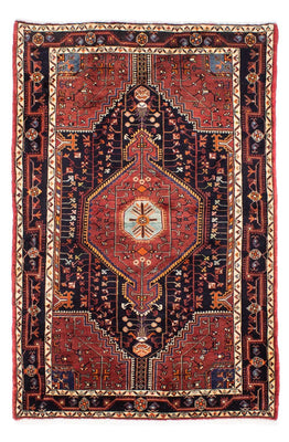 Persisk tæppe - Nomadisk - 217 x 145 cm - mørkeblå