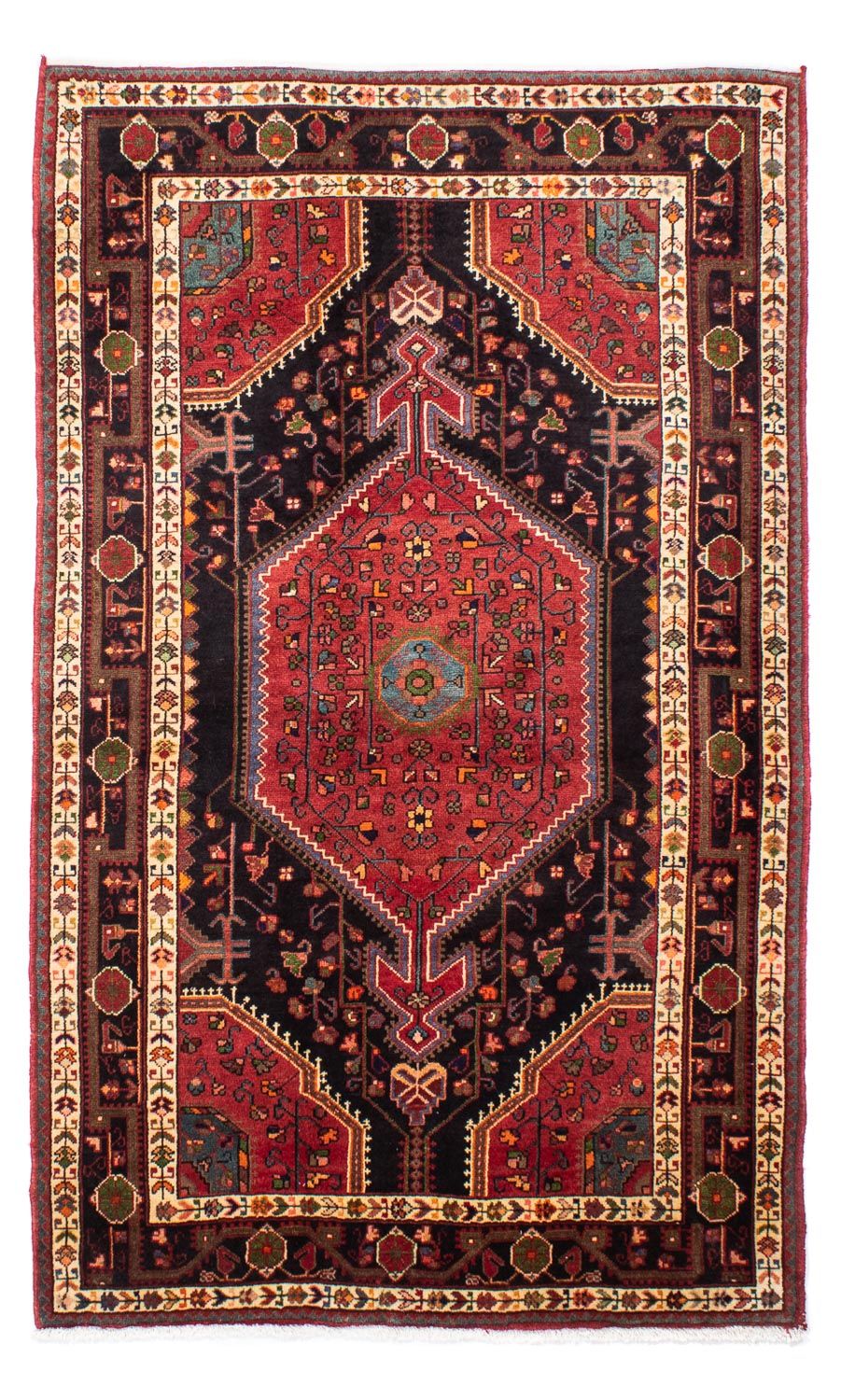Persisk tæppe - Nomadisk - 230 x 142 cm - mørkeblå