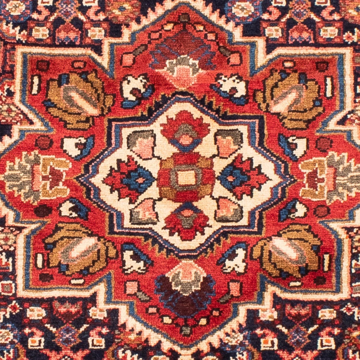 Persisk tæppe - Nomadisk - 215 x 153 cm - mørkeblå