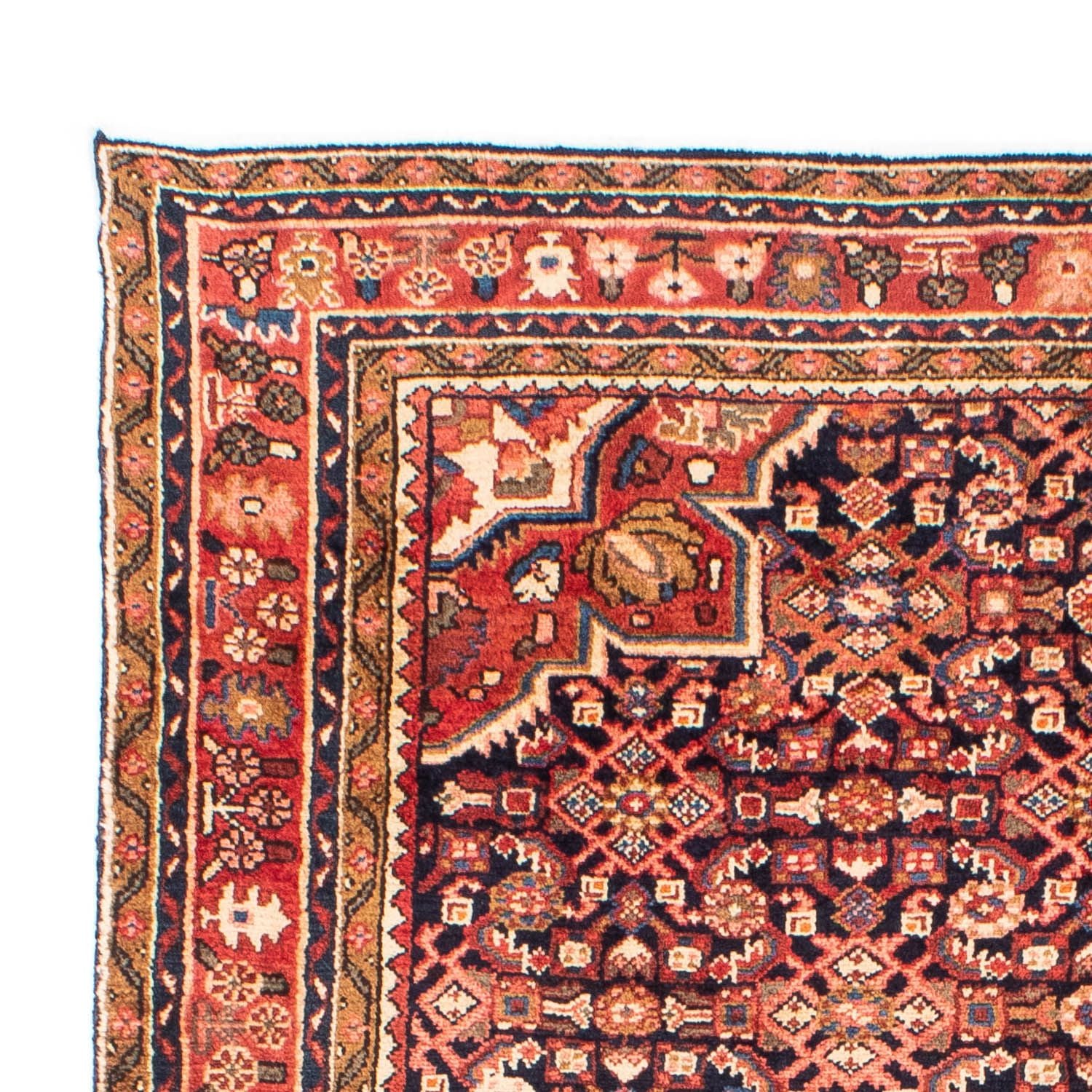 Persisk tæppe - Nomadisk - 215 x 153 cm - mørkeblå