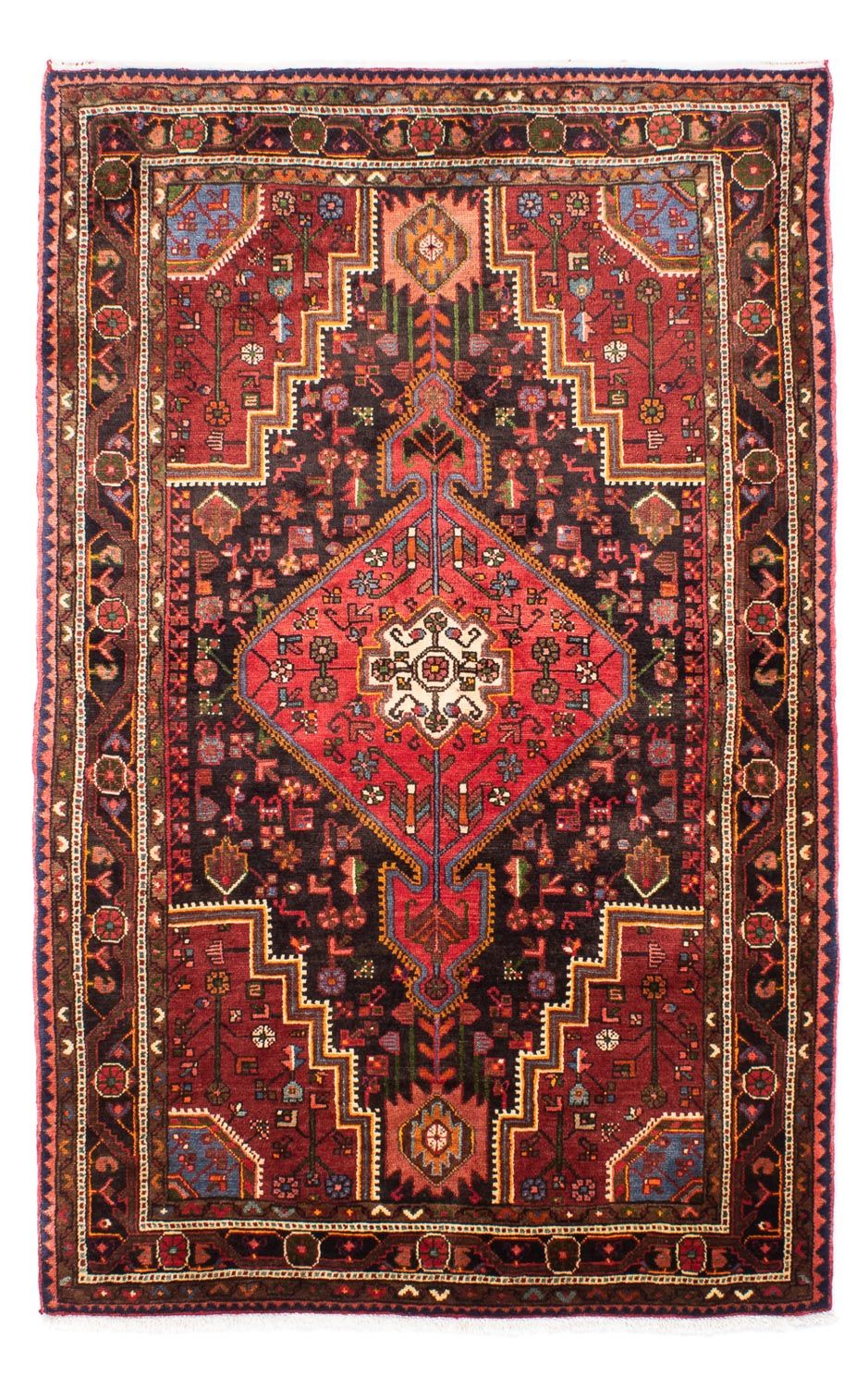 Persisk tæppe - Nomadisk - 227 x 145 cm - mørkeblå
