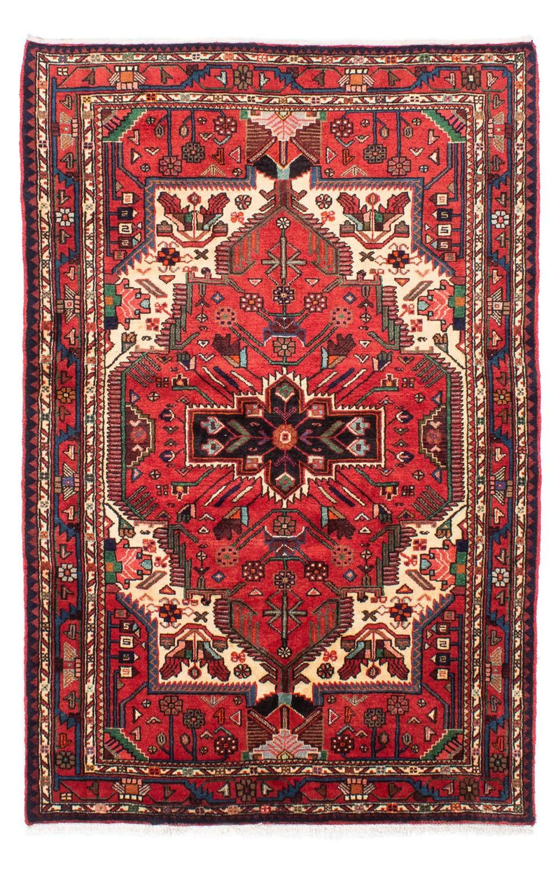 Persisk tæppe - Nomadisk - 212 x 130 cm - mørkerød