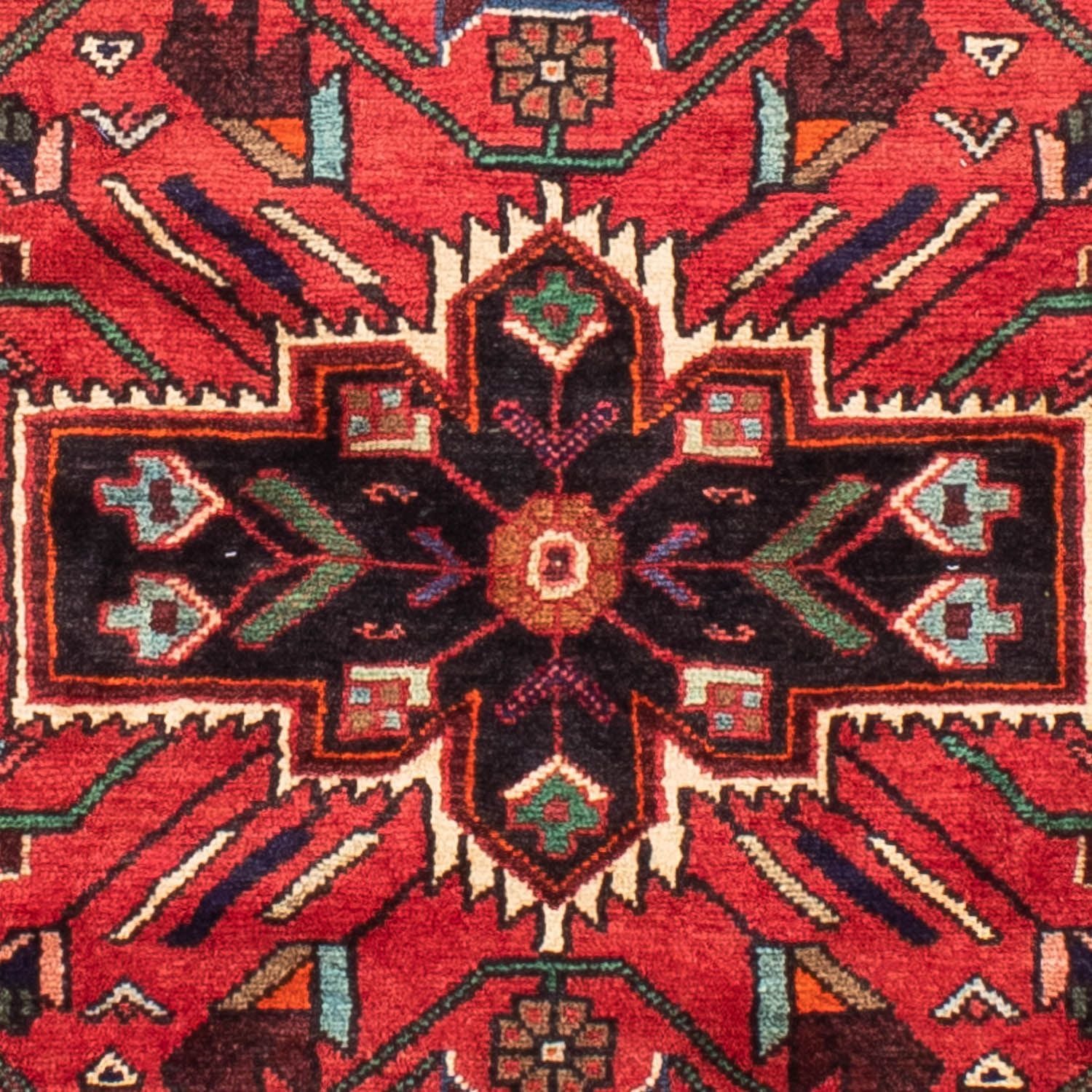 Persisk tæppe - Nomadisk - 212 x 130 cm - mørkerød