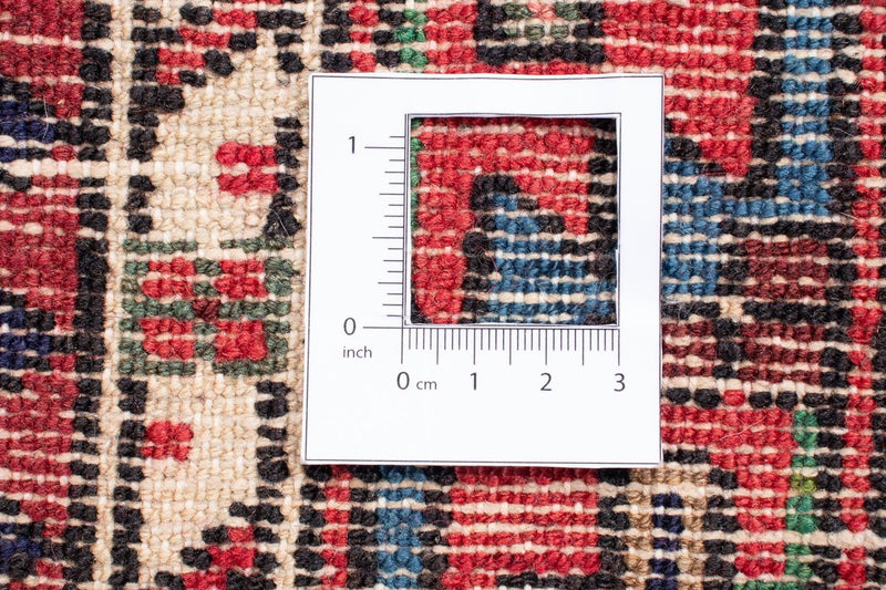 Persisk tæppe - Nomadisk - 212 x 130 cm - mørkerød