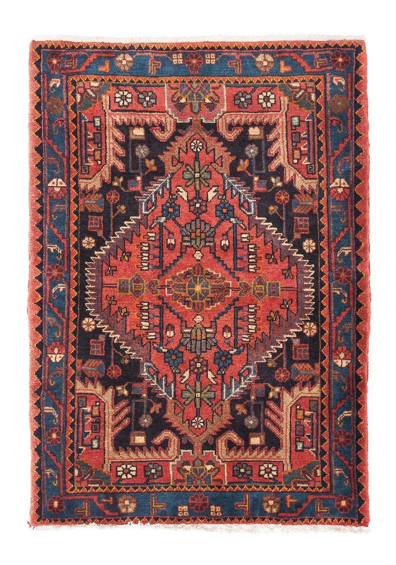 Persisk tæppe - Nomadisk - 120 x 88 cm - lysrød