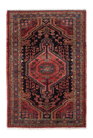 Persisk tæppe - Nomadisk - 130 x 88 cm - mørkeblå