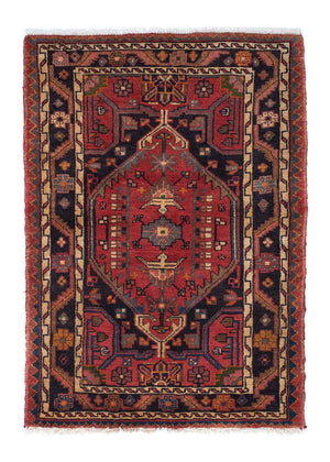 Persisk tæppe - Nomadisk - 120 x 85 cm - mørkerød