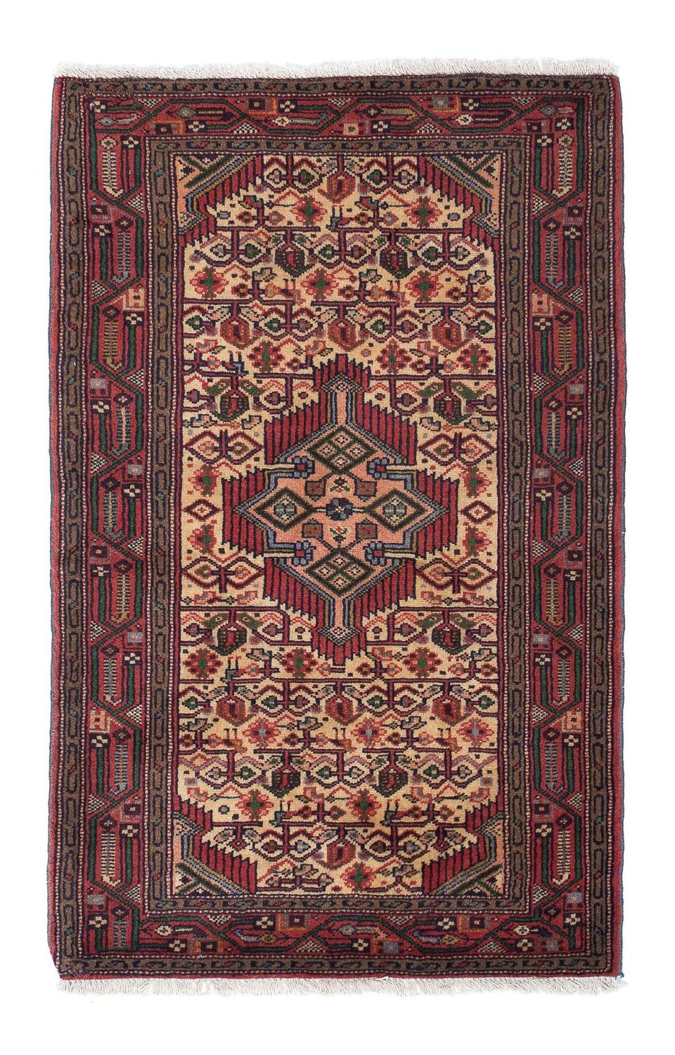 Persisk tæppe - Nomadisk - 133 x 82 cm - beige