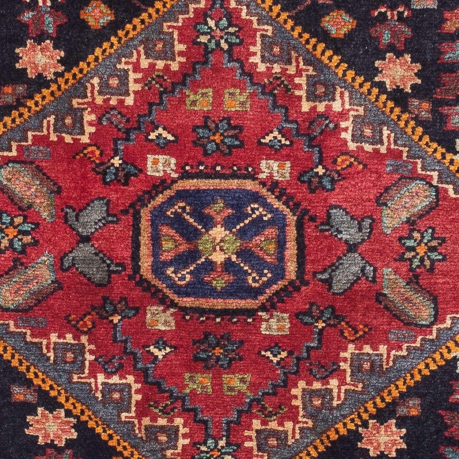 Persisk tæppe - Nomadisk - 134 x 88 cm - mørkeblå