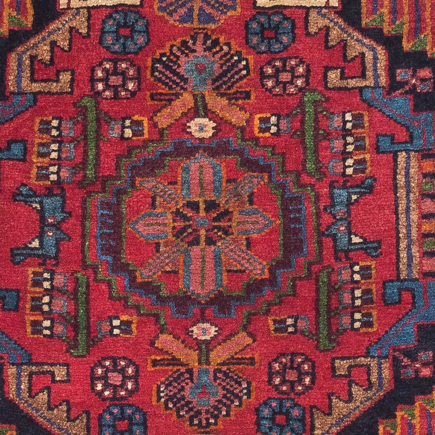 Persisk tæppe - Nomadisk - 126 x 83 cm - rød