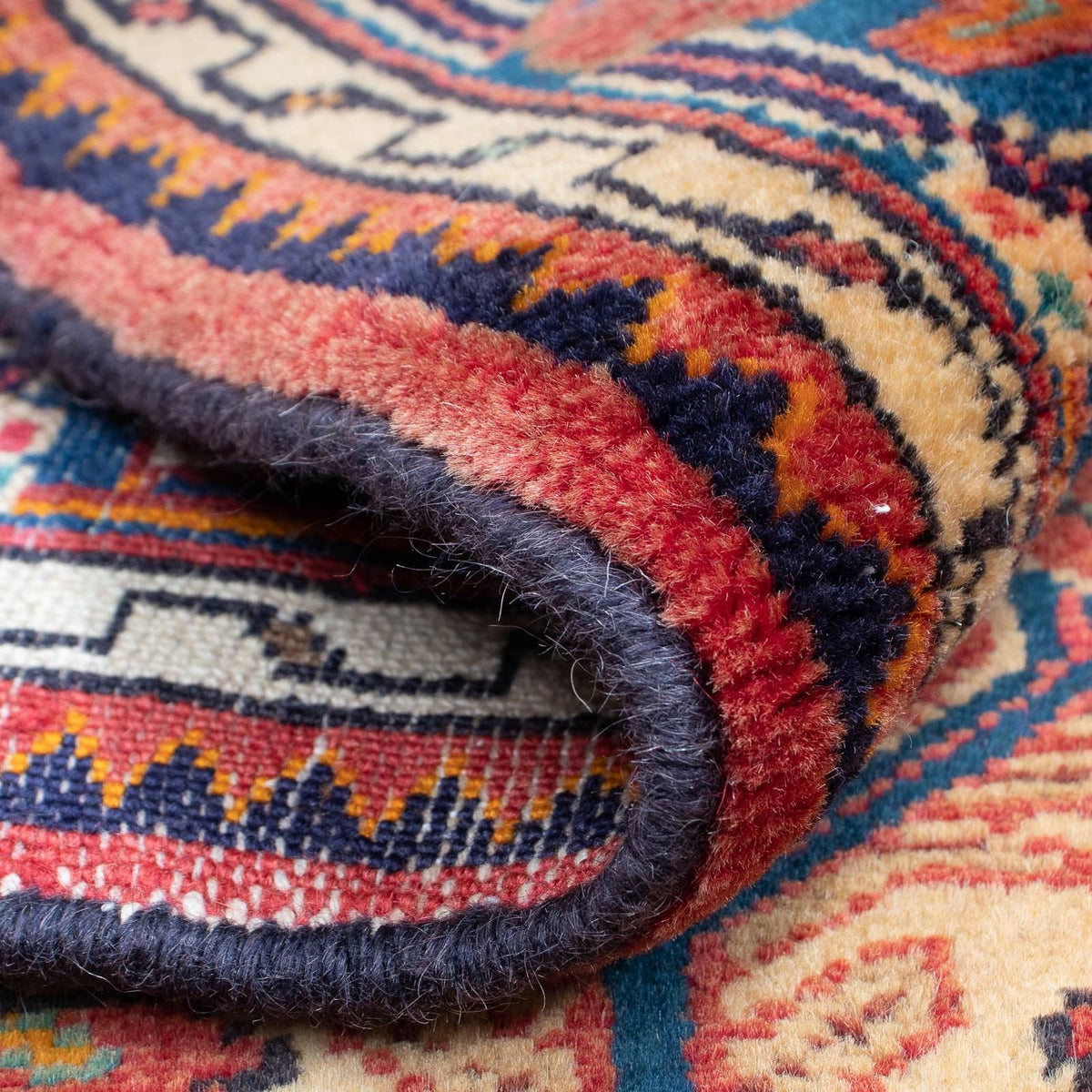 Persisk tæppe - Nomadisk - 124 x 90 cm - rød