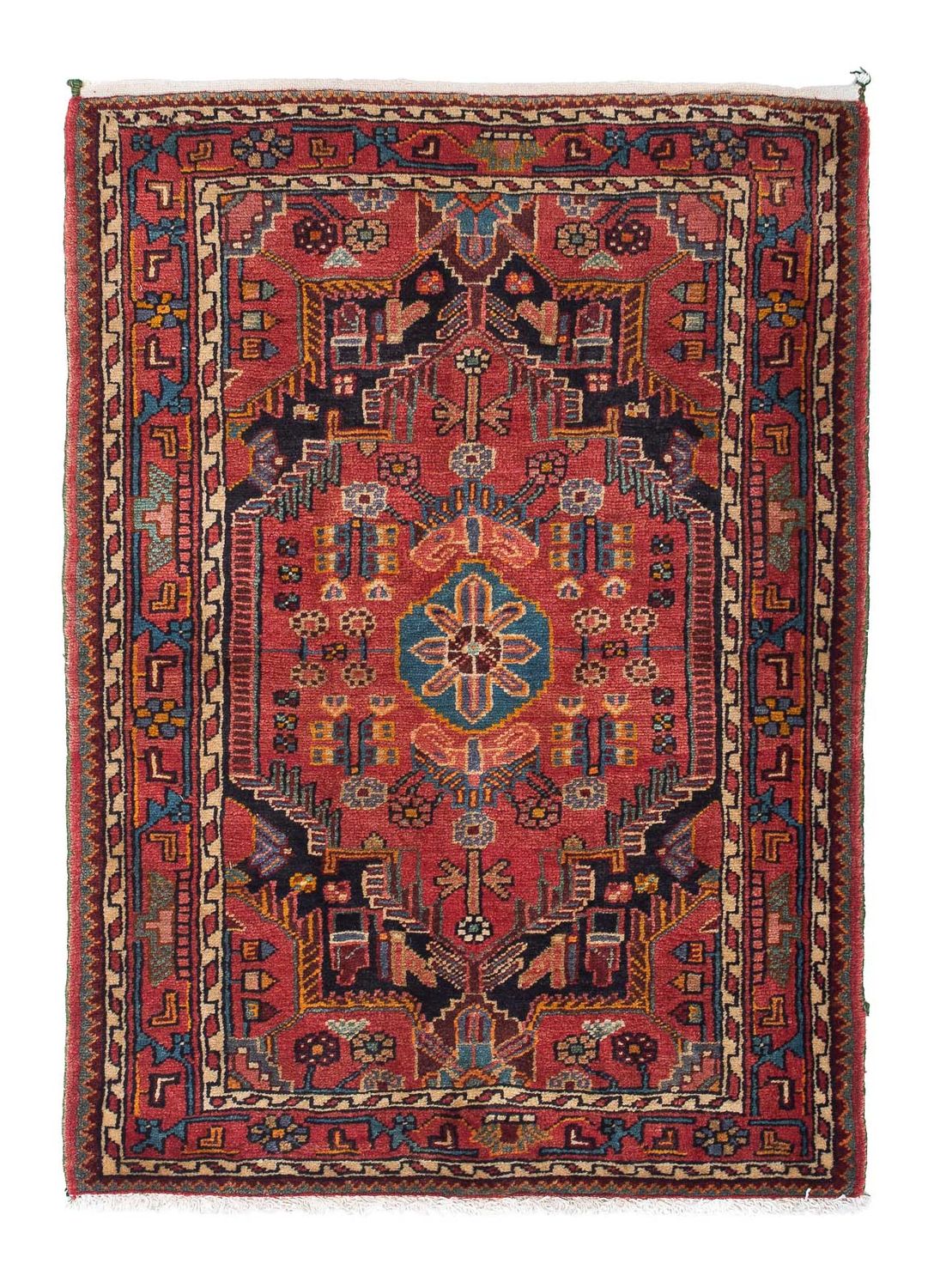 Persisk tæppe - Nomadisk - 130 x 90 cm - rød