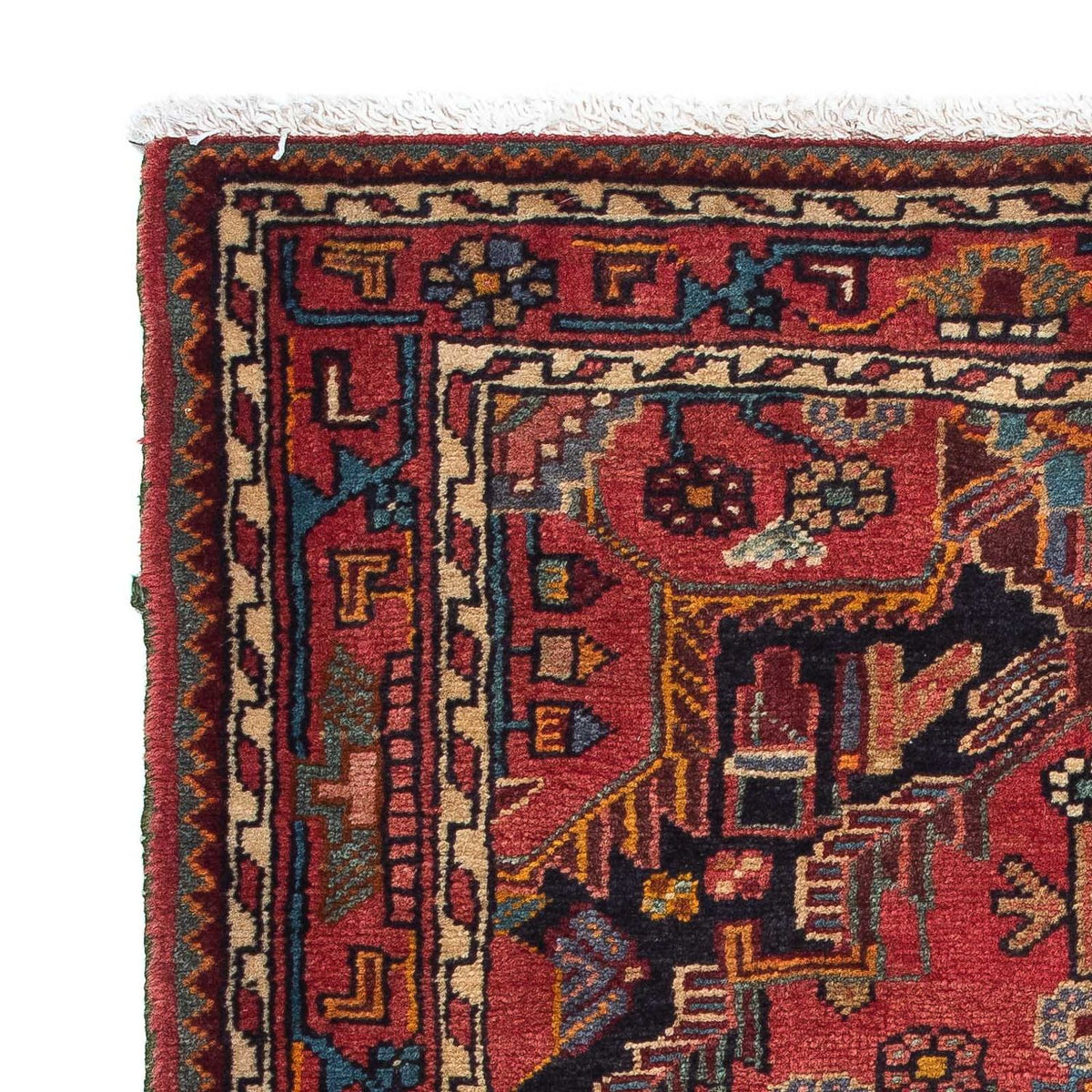 Persisk tæppe - Nomadisk - 130 x 90 cm - rød