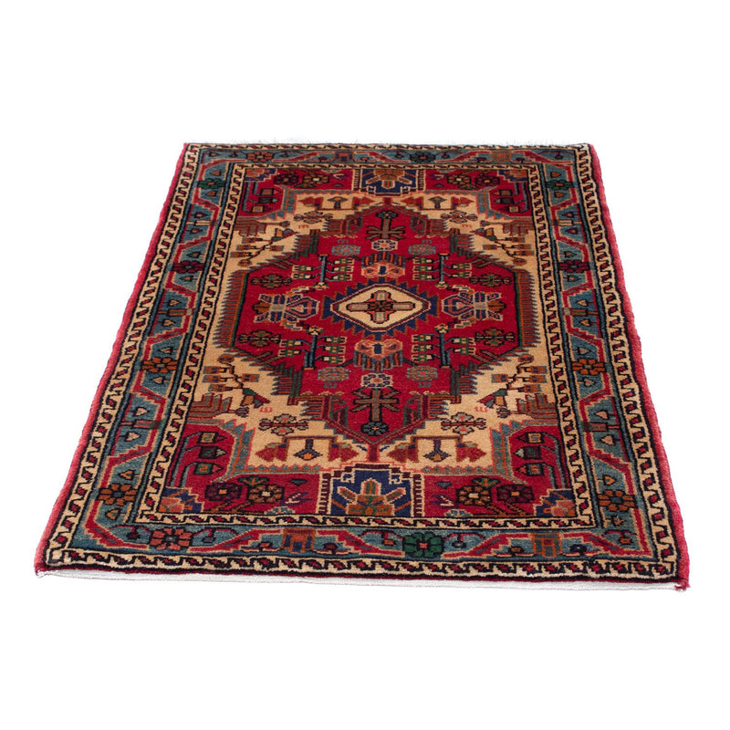 Persisk tæppe - Nomadisk - 125 x 83 cm - mørkerød