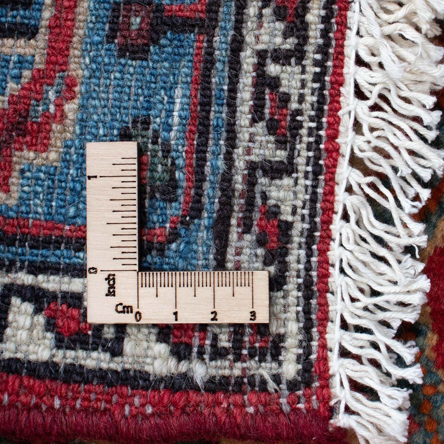 Persisk tæppe - Nomadisk - 125 x 83 cm - mørkerød