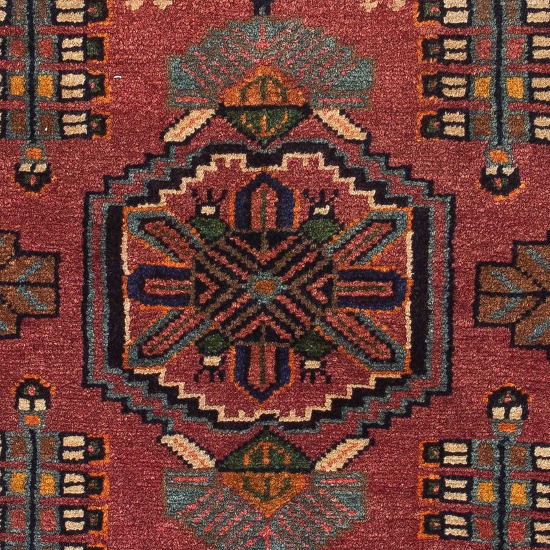 Persisk tæppe - Nomadisk - 120 x 86 cm - mørkerød