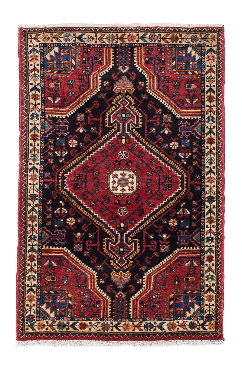 Persisk tæppe - Nomadisk - 122 x 78 cm - mørkeblå