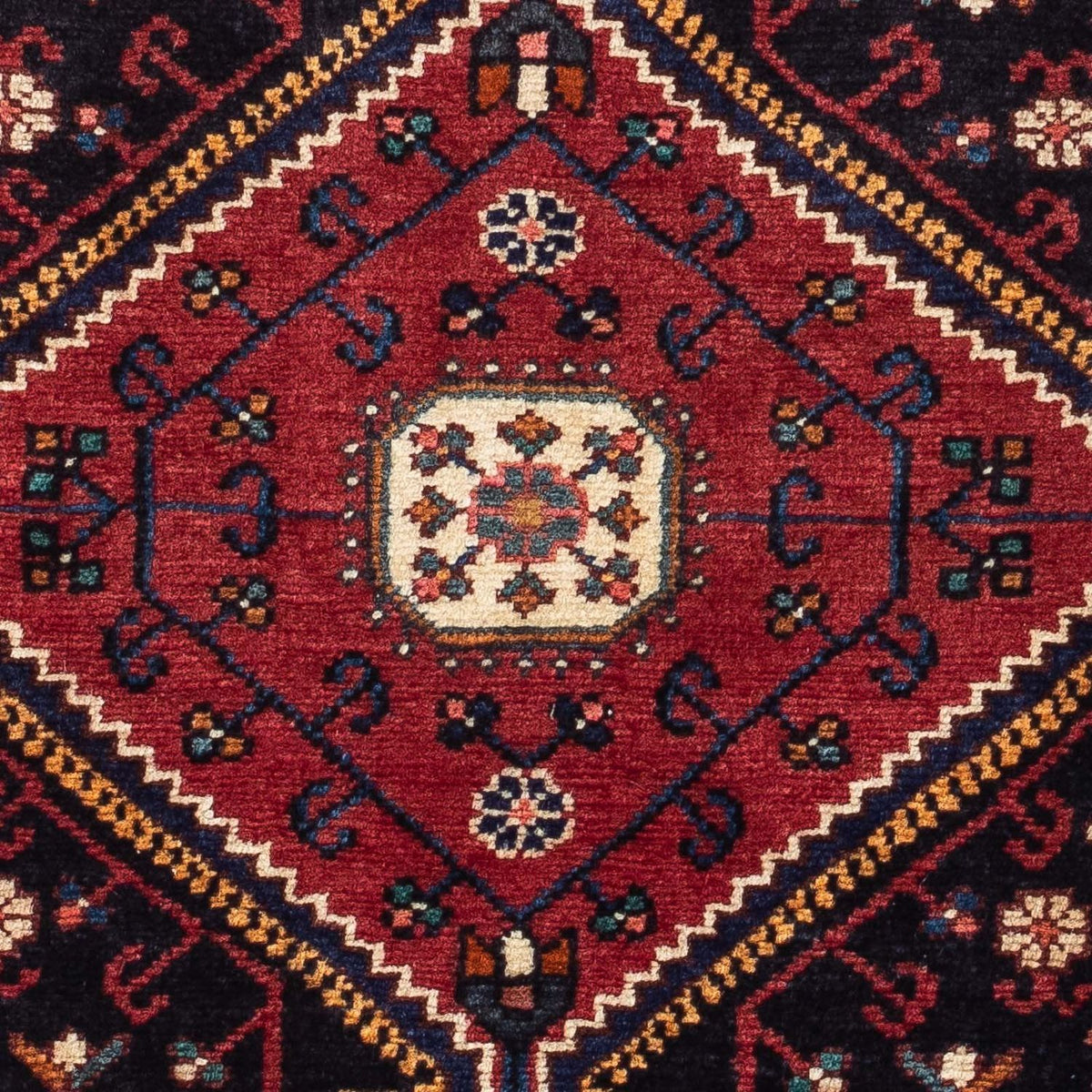 Persisk tæppe - Nomadisk - 122 x 78 cm - mørkeblå