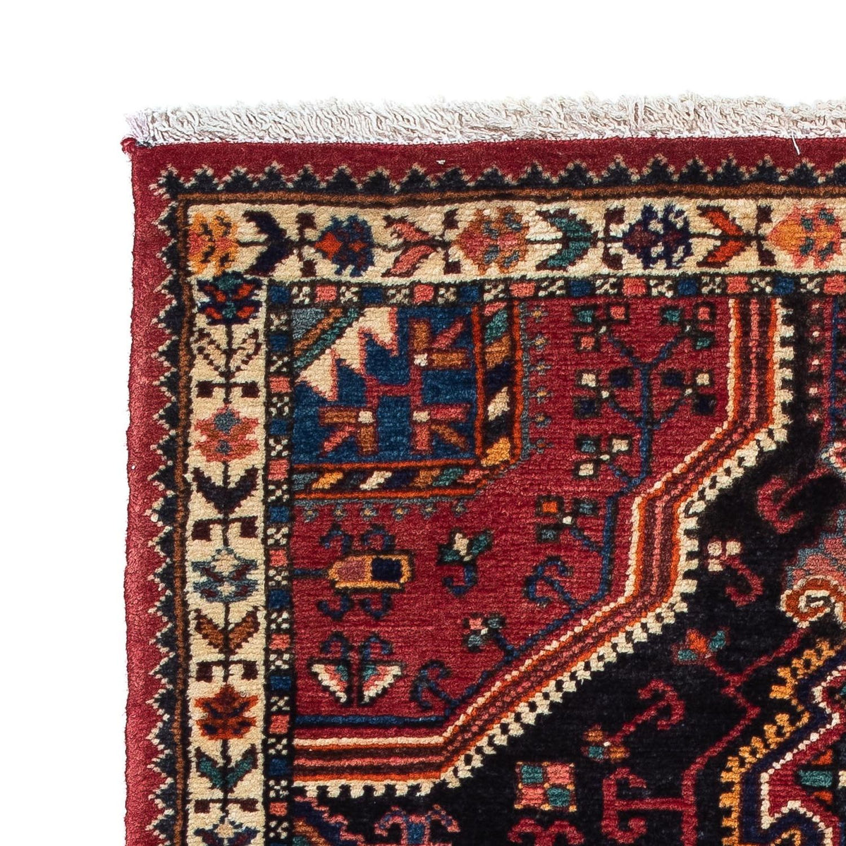 Persisk tæppe - Nomadisk - 122 x 78 cm - mørkeblå