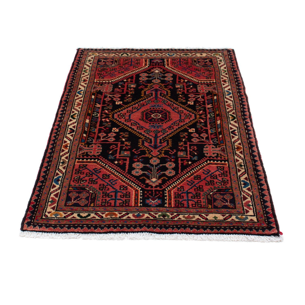 Persisk tæppe - Nomadisk - 130 x 85 cm - mørkeblå