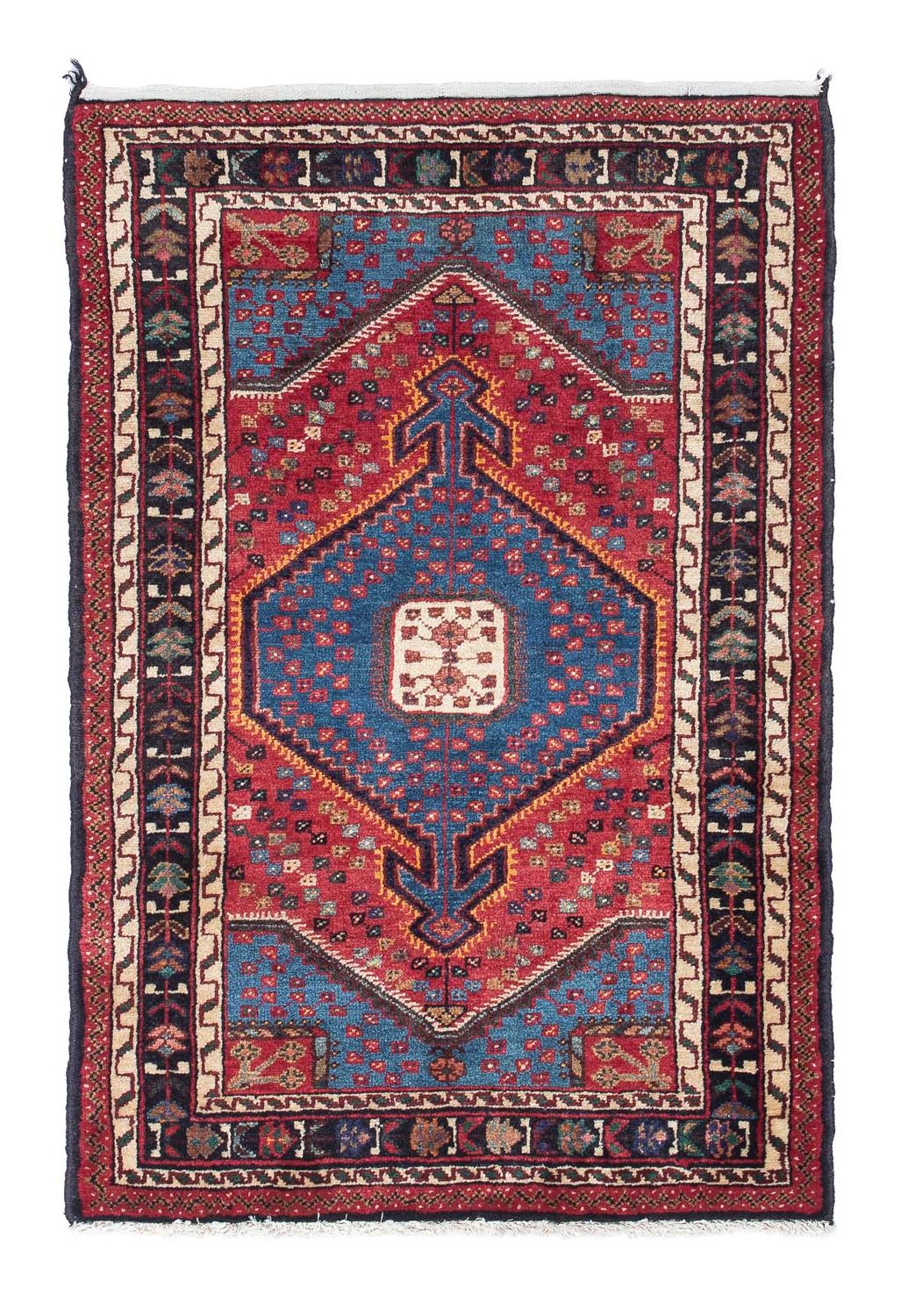 Persisk tæppe - Nomadisk - 120 x 81 cm - blå