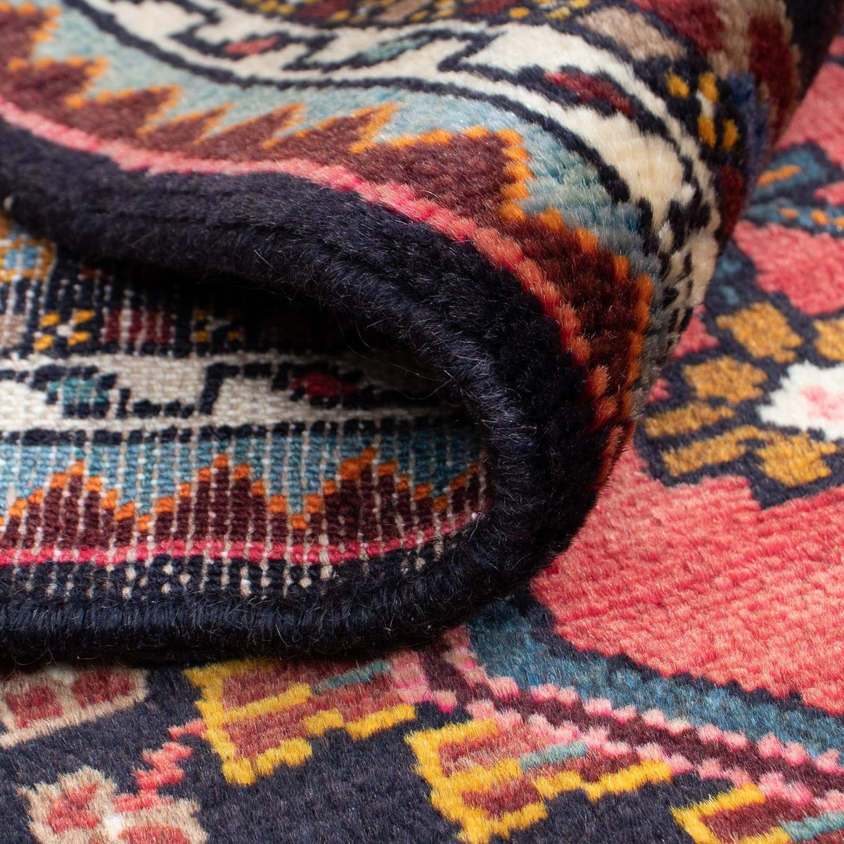 Persisk tæppe - Nomadisk - 115 x 84 cm - mørkeblå